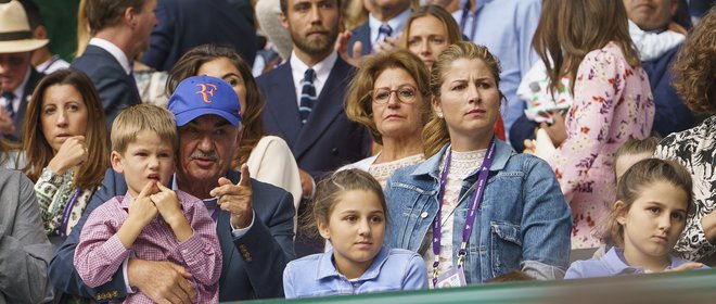 Trije rodovi družine Federer na letošnjem Wimbledonu. FOTO:  Usa Today Sports