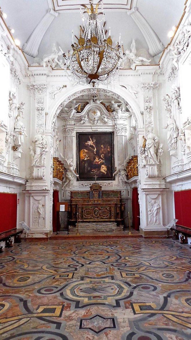 V cerkev sv. Lovrenca v Palermu so namesto originala namestili reprodukcijo umetnine. Foto: Wikipedija