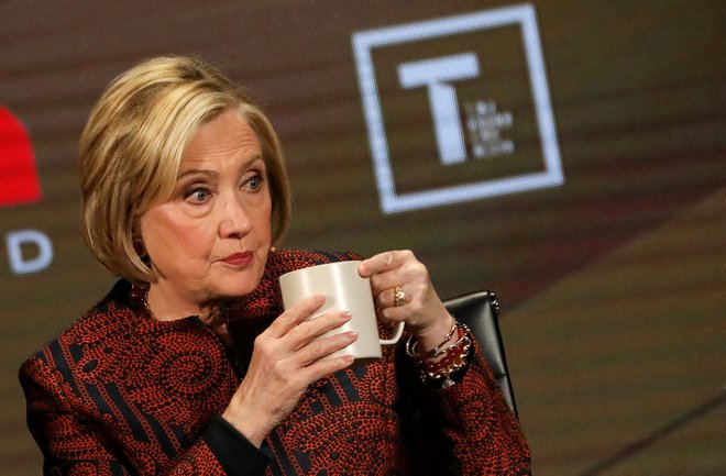Nekdanja demokratska predsedniška kandidatka in državna sekretarka Hillary Clinton. Foto Brendan Mcdermid Reuters