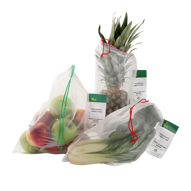 Mrežaste vrečke iz plastičnih materialov bodo uporabne kot primarna embalaža za živila. Foto arhiv TZS
