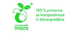 Piktogram za označevanje biorazgradljivih plastičnih nosilnih vrečk za večkratno uporabo. Foto Arhiv TZS