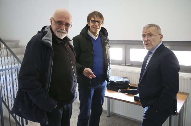 Dušan Merc, Igor Pribac in Dušan Keber so med pobudniki uzakonitve. FOTO: Jože Suhadolnik/Delo