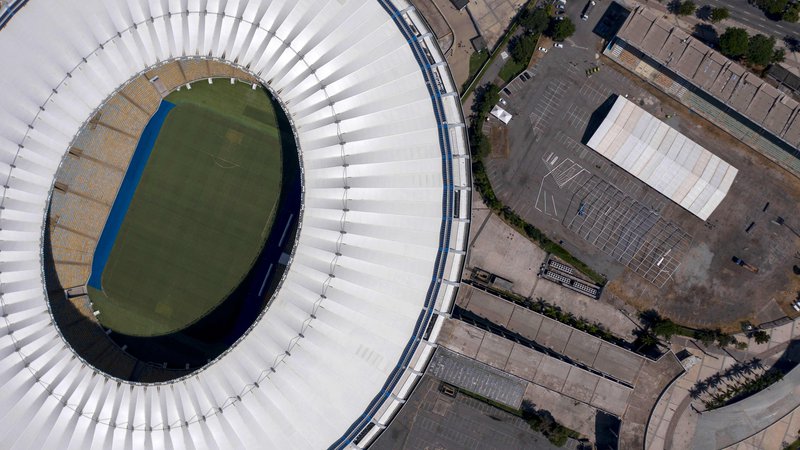 Fotografija: Stadion, ki je ime dobil po reki v Riu de Janeiru, uradno ime pa se glasi stadion novinarja Maria Filha, so zgradili za svetovno prvenstvo leta 1950. Foto Mauro Pimentel/ AFP