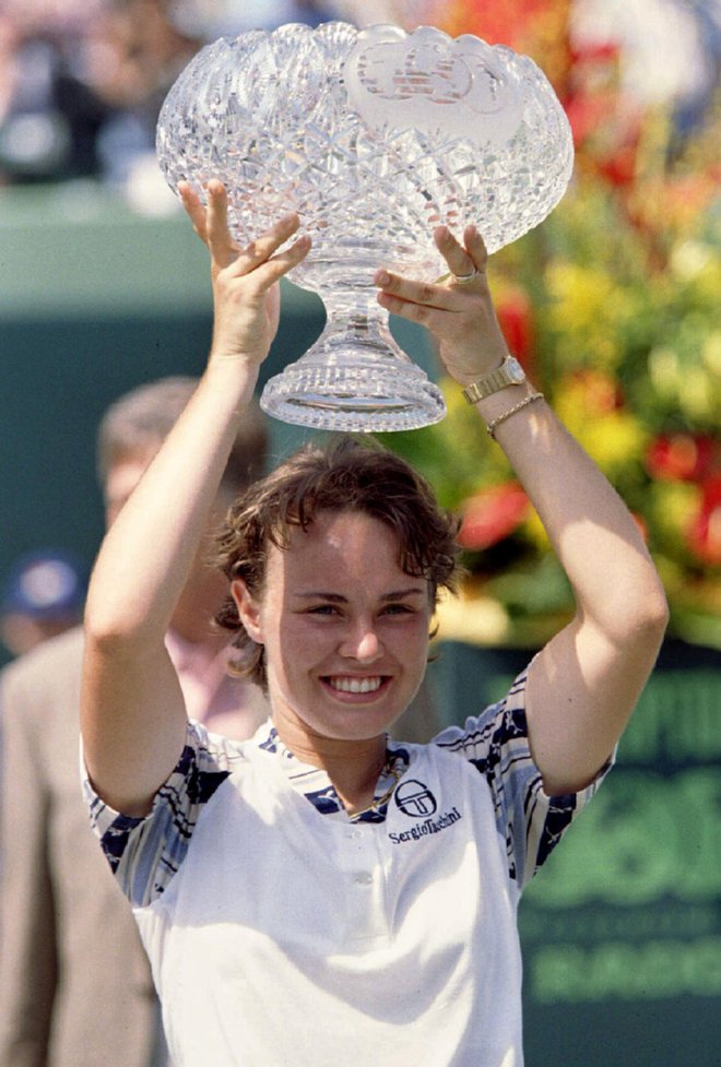 Zapisala se je v zgodovino tenisa kot najmlajša zmagovalka turnirja za grand slam. FOTO: Reuters