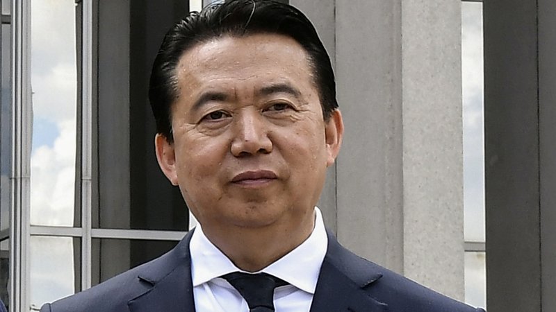Fotografija: Odkar so nekdanjega predsednika Interpola Meng Hongweia aretirali na Kitajskem, ga ni videl nihče od njegovih družinskih članov. FOTO: Reuters