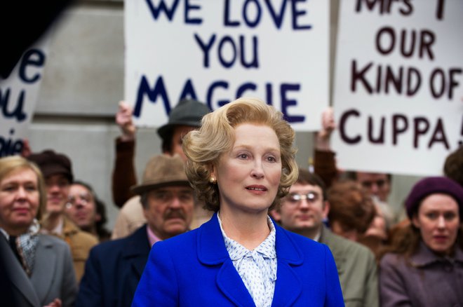 Kot Margaret Thatcher v filmu Železna lady. FOTO: Dokumentacija Dela
