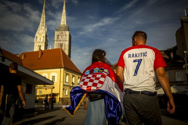 Spremljanje nogometa v Zagrebu FOTO: Voranc Vogel