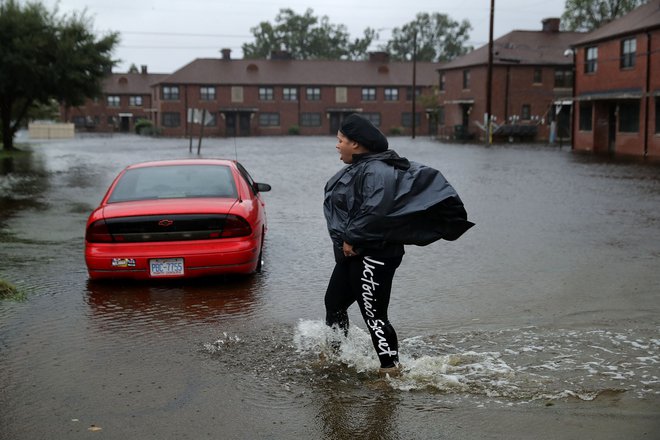 Orkan je druge kategorije, a nič manj nevaren. FOTO: Chip Somodevilla/AFP