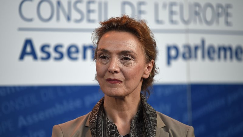 Fotografija: Marija Pejčinović Burić je postala druga ženska na čelu Sveta Evrope. FOTO: Patrick Hertzog/AFP