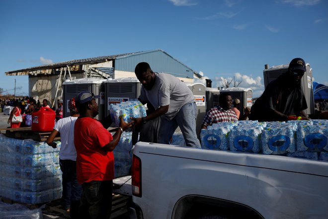 Abaco je med najbolj prizadetimi območji. FOTO: Marco Bello/Reuters