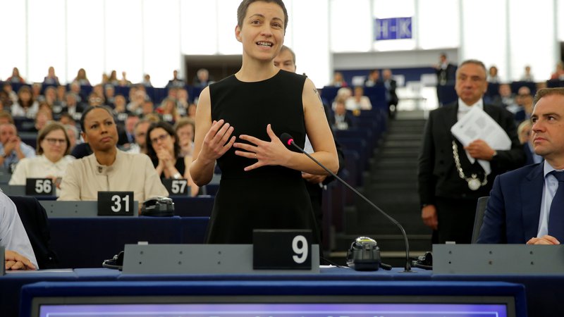 Fotografija: Franziska Maria Ska Keller, vodja zelenih v evropskem parlamentu FOTO: Vincent Kessler/Reuters