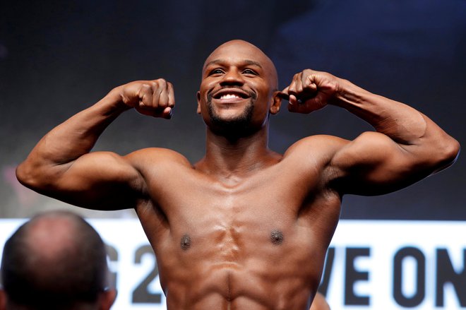  Prvo mesto lestvice je zasedel 41-letni boksarski šampion Floyd Mayweather. FOTO: Reuters/Steve Marcus