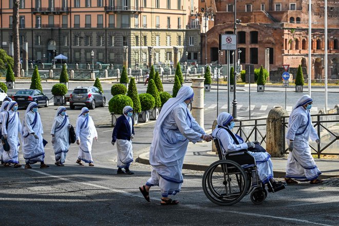 Rim je bil eno od žarišč prvega velikega izbruha koronavirusa v Evropi. FOTO: Vincenzo Pinto/Afp