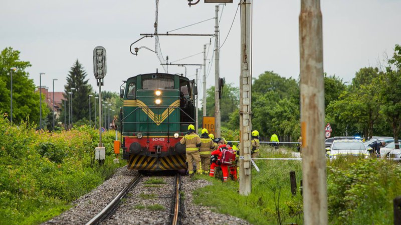 Fotografija: Vlak je povozil človeka v Šiški FOTO: Anze Furlan