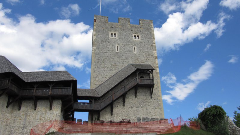 Fotografija: Na občini napovedujejo, da bo obzidje stolpa sanirano v dveh mesecih. FOTO: Špela Kuralt