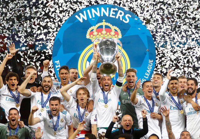 Real Madrid je trinajstič na vrhu Evrope. FOTO: Kai Pfaffenbach/Reuters
