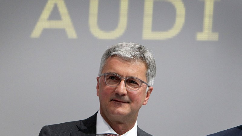 Fotografija: Izvršni direktor Audija Rupert Stadler je v škripcih. FOTO: AFP
