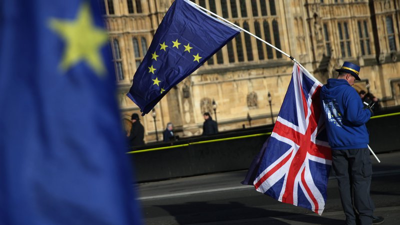 Fotografija: Bo brexit sprožil razpad EU? FOTO: Daniel Leal-Olivas/AFP
