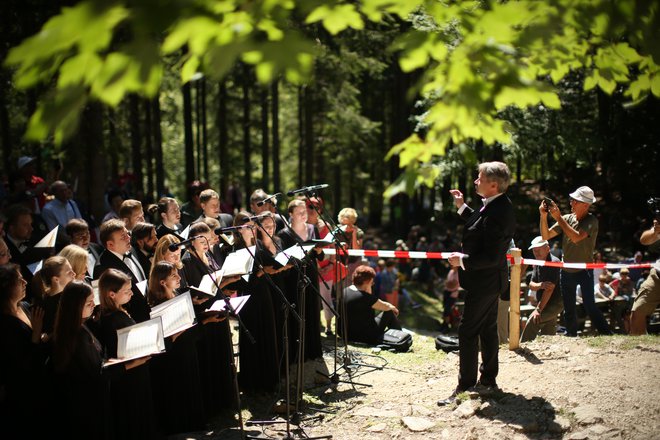 Pevke iz Rusije so nastopile v kulturnem programu prireditve. FOTO: Jure Eržen/Delo