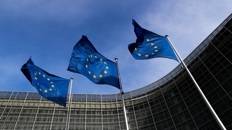 Fotografija: EU, komisija, evropska zastava, zastave, sedež Foto Reuters Reuters