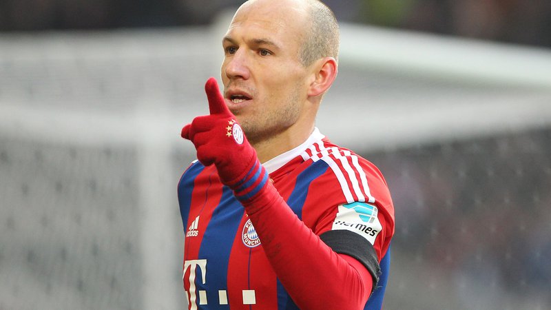 Fotografija: Arjen Robben navzlic slabem Bayernovem štartu ostaja optimist.
FOTO AFP