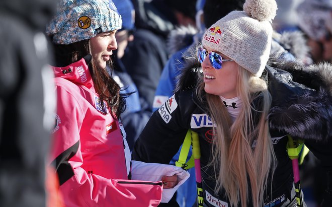 Tina Weirather (levo) je o njej dejala, da je dvignila alpsko smučanje na višjo raven. FOTO: Matej Družnik/Delo