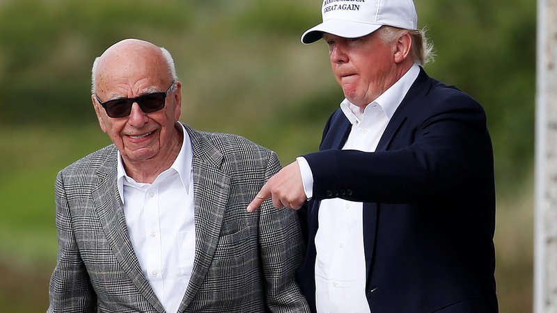 Fotografija: Rupert Murdoch naj bi po pisanju New York Timesa označil Donalda Trumpa za idiota, a mu kljub temu pomagal v Belo hišo.