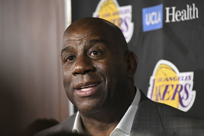 Magic Johnson ni več predsednik Los Angeles Lakers. FOTO: Usa Today Sports
