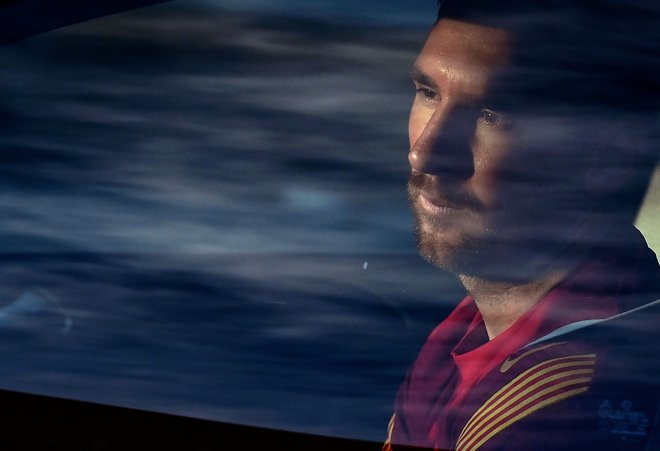 Predigra španskega prvenstva je bila saga o odhodu ali obstanku Lionela Messija. Za zdaj je Argentinec ostal v Kataloniji. FOTO: Lluis Gene/AFP