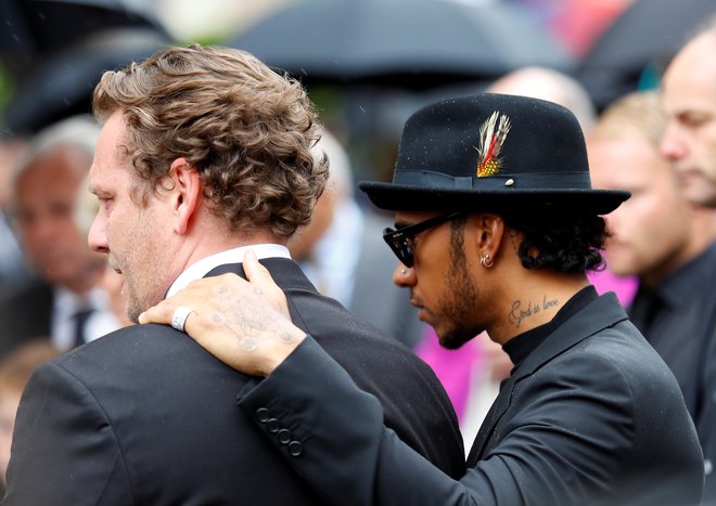 Sin Laude Lukas in Lewis Hamilton. FOTO: Leonhard Foeger/Reuters