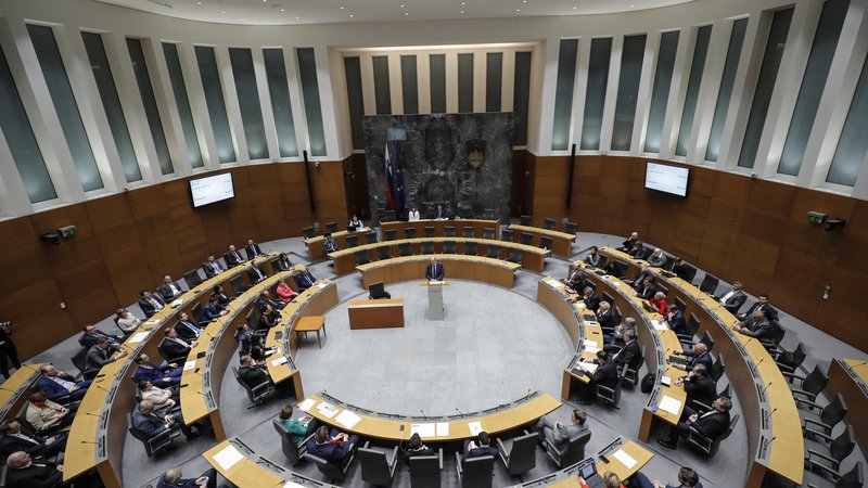 Fotografija: Državni zbor je začel dvodnevno proračunsko sejo, rebalans bo očitno dobil potrebno podporo. FOTO: Uroš Hočevar/Delo