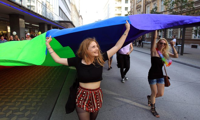 Pred dvajsetimi leti si 60 odstotkov Slovencev ni želelo živeti v soseščini z istospolnimi. Foto: Blaž Samec/Delo