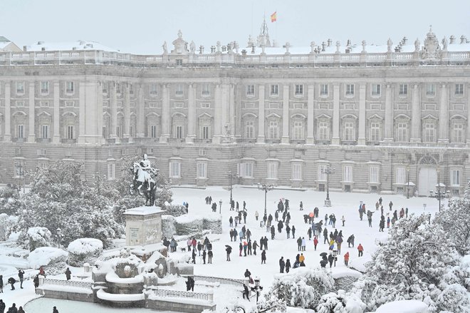 Kraljeva palača v Madridu. FOTO: Gabriel Bouys/Afp