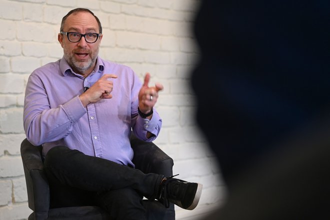 Jimmy Wales je ustanovitelj enciklopedije, ki je prilagojena duhu časa. FOTO: Daniel Leal-Olivas/Afp