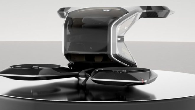 Futuristični model cadillac VTOL spominja na mešanico avtomobila in drona. Foto Cadillac