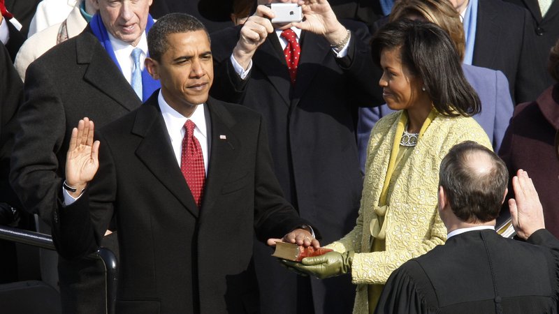 Fotografija: Največje množice je v Washington dosej privabila inavguracija prvega temnopoltega predsednika ZDA Baracka Obame leta 2009.
FOTO: Jim Bourg/Reuters