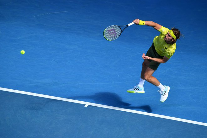 Stefanos Tsitsipas bo pričakal Nadala v četrtfinalu. FOTO: Paul Crock/AFP
