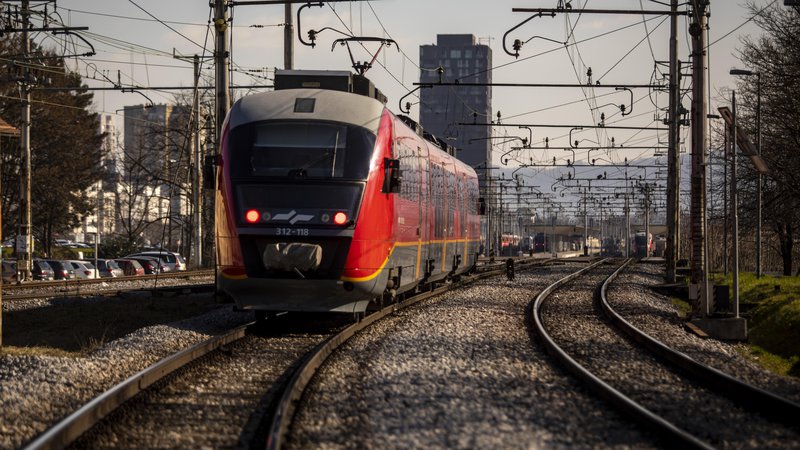 Fotografija: Hitrost vožnje bo prilagojena omejitvam hitrosti na naši železniški infrastrukturi, kjer je najvišja dovoljena hitrost 160 kilometrov na uro. FOTO: Vogel Voranc/Delo