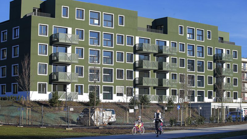 Fotografija: Na republiškem stanovanjskem skladu pričakujejo, da bo za najem okoli 500 stanovanj na Novem Brdu veliko zanimanje. Primerna so tudi za študente. FOTO: Jože Suhadolnik/Delo