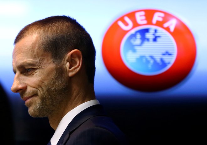 Aleksander Čeferin brani vrednote evropskega klubskega nogometa. FOTO: Antonio Bronic/Reuters