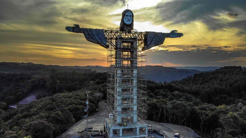 Fotografija: Obiskovalci Kristusa, zaščitnika Encantada, se bodo lahko z dvigalom povzpeli v višino Jezusovega srca. FOTO: Wikipedija