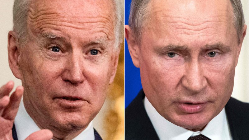 Fotografija: Na vrhu med Bidnom in Putinom analitiki ne pričakujejo nič zgodovinskega, veliko nasprotij ostaja. FOTO: Pavel Golovkin/AFP