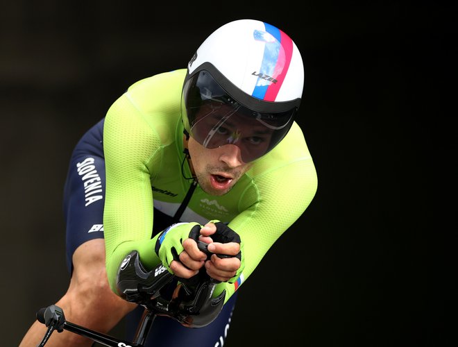 Novi olimpijski prvak v kronometru je Primož Roglič. FOTO: Christian Hartmann/Reuters