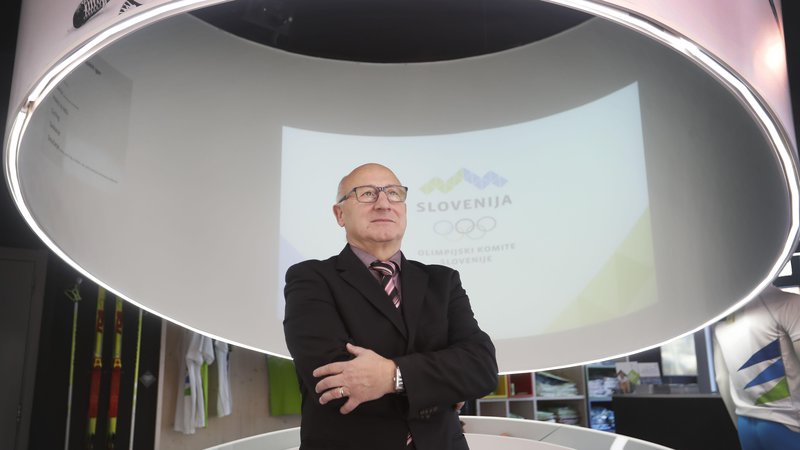 Fotografija: Predsednik Olimpijskega komiteja Slovenije, Bogdan Gabrovec. Ljubljana, 4. december 2018