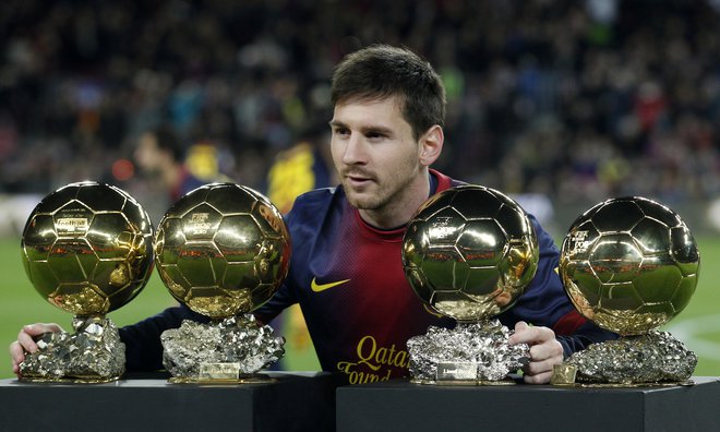 Lionel Messi je bil že šestkrat najboljši nogometaš leta. FOTO: Albert Gea/Reuters