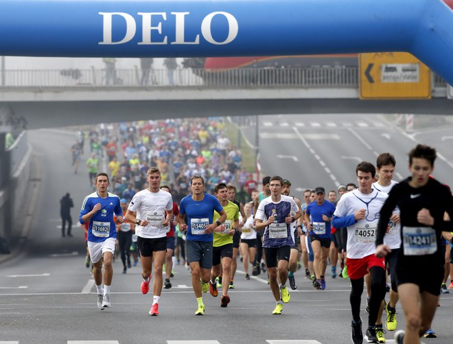 Tek na polmaratonu zahteva veliko predanosti, motivacije in odrekanja. FOTO: Roman Šipič/Delo
