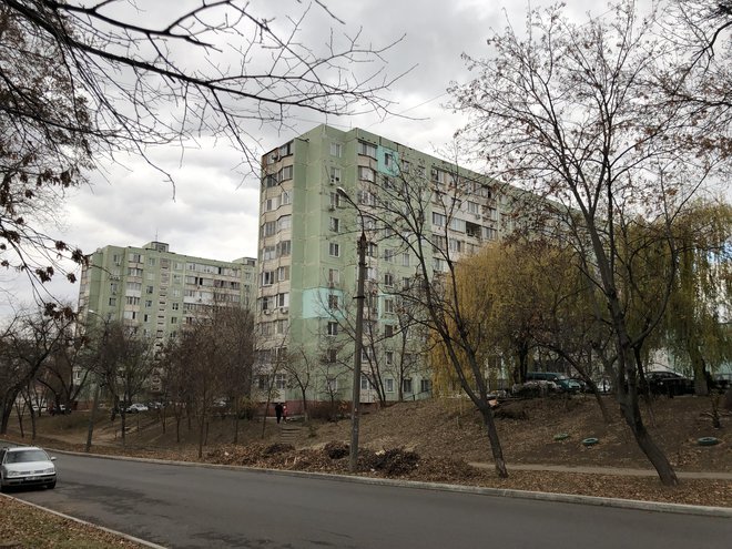 Tipični socialistični bloki v Tiraspolu. FOTO: Aljaž Vrabec
