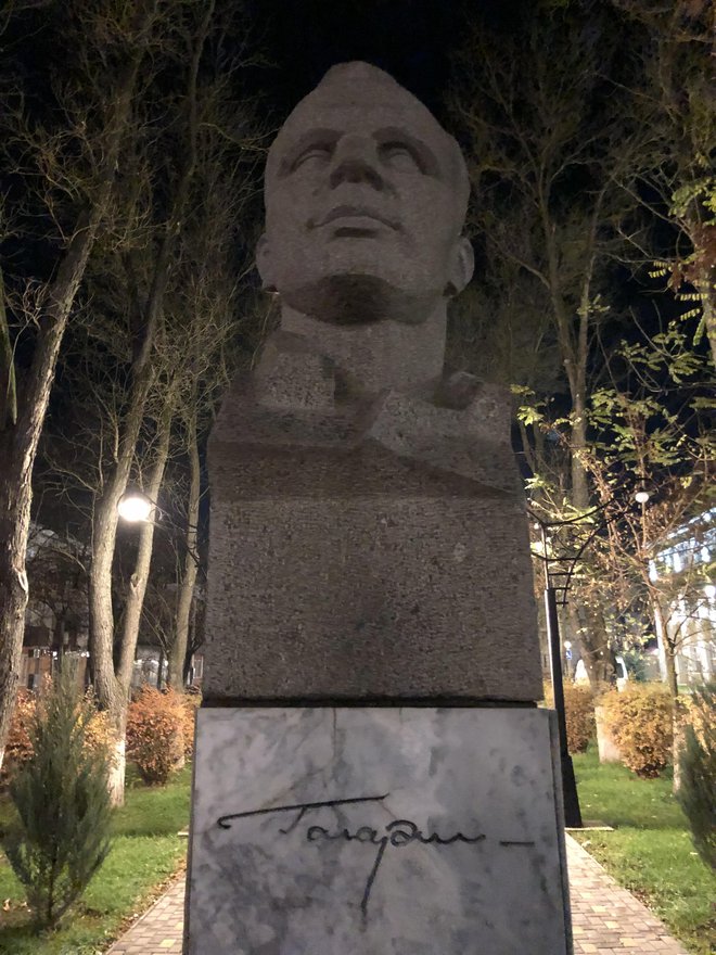 Spomenik v čast Juriju Gagarinu. FOTO: Aljaž Vrabec
