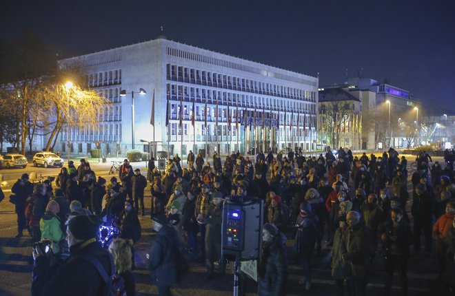 Petkov protest. FOTO: Jože Suhadolnik/Delo
