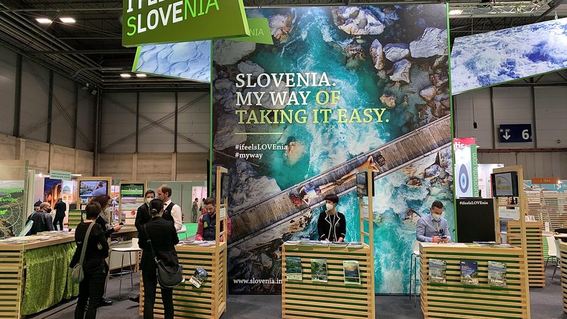 Fotografija: Slovenija na španskem trgu izvaja različne promocijske aktivnosti, med pomembnejšimi je tudi sodelovanje ne madridskem turističnem sejmu, enem največjih na svetu. FOTO: Gašper Završnik
